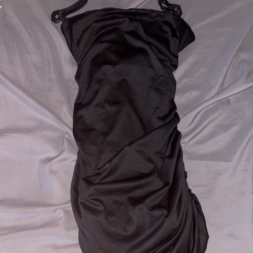 Elegant Black High Low Dress